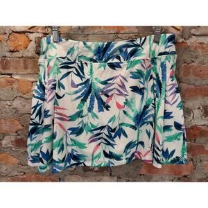 Tommy Bahama tennis golf skort skirt Womens Sz XL floral white pink blue Gd